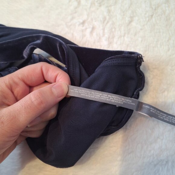 Aerie Velvet Scoop Bralette Sz XL Pullover Whimsigoth Boho Layering - Picture 9 of 13